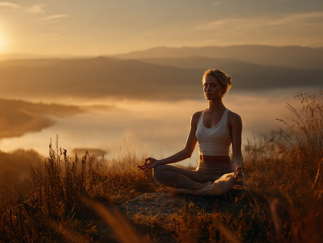 Йога поза при залез